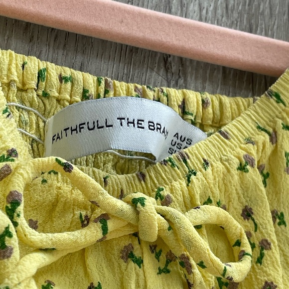 Faithfull the Brand Evelyn Floral-print Crepe Midi Dress US 4 | Size Small - Picture 6 of 11